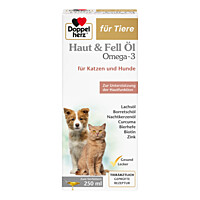 Produktfoto Doppelherz fr Tiere Haut&Fell l f.Hunde/Katzen 250ml