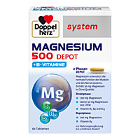 Produktfoto Doppelherz Magnesium 500 Depot system Tabletten 60St