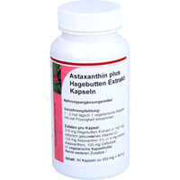 Produktfoto Astaxanthin 4 mg plus Hagebutten Extrakt Kapseln 90St